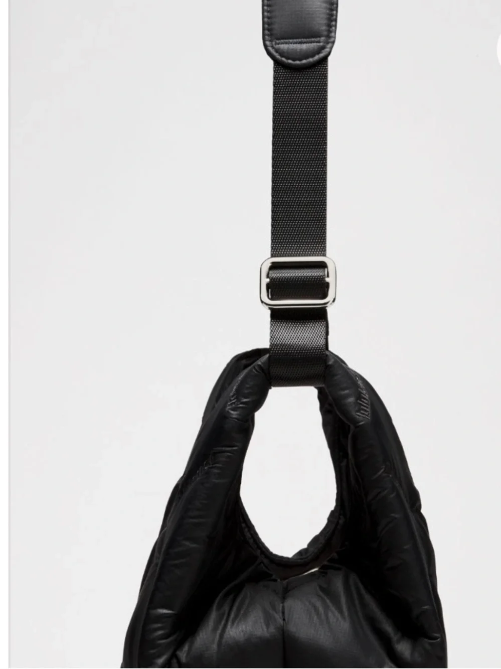 Lululemon Black Quilted Shoulder Hobo Bag